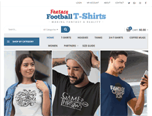 Tablet Screenshot of fantasyfootballtshirts.com